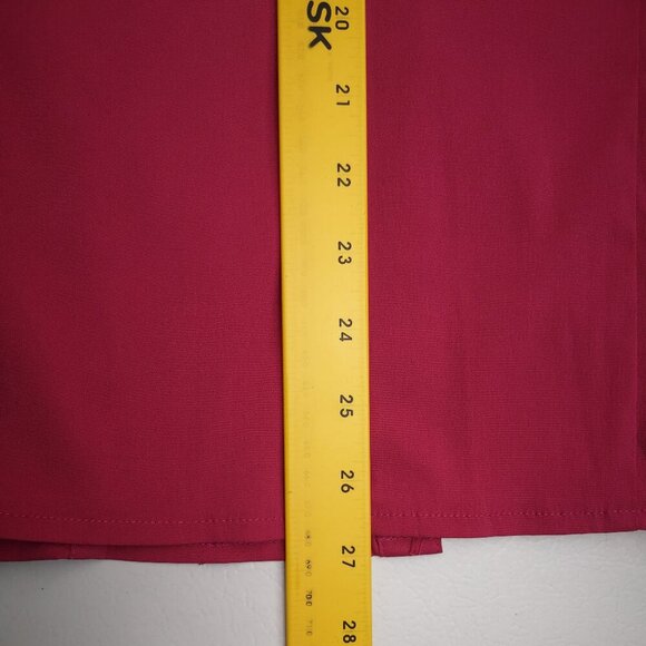 Penningtons Ladies Size 22 Dark Pink Button Front V-neck Long Sleeves Blouse - Picture 10 of 10